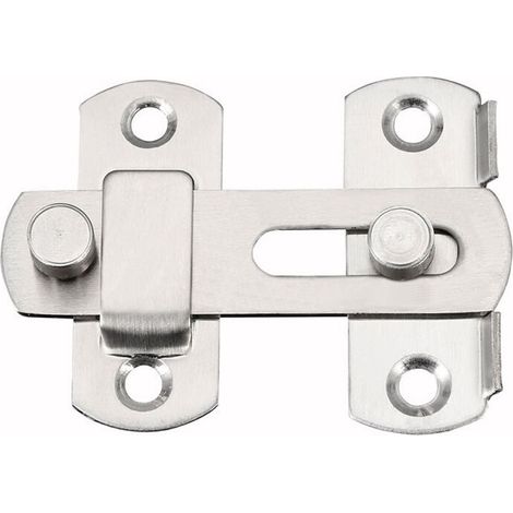 royaluxe - 4 boucles en acier inoxydable, boucle de porte de sécurité coulissante, serrure de porte de cage pour animaux de compagnie(5070mm) (1/4)