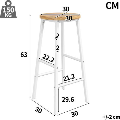 Desserte de cuisine blanche avec 2 tabourets de bar, plateau pliant et porte-serviettes, porte-épices, rangement à bouteilles et étagères ajustables, parfaite pour salle à manger, séjour, balcon ou co (1/5)