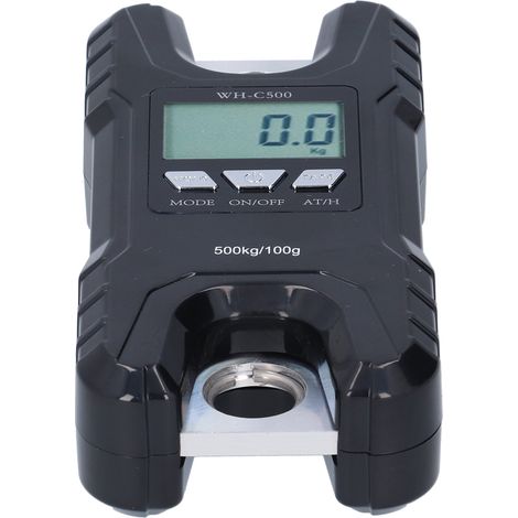 Tragbare elektronische Hängewaage mit LCD-Display und Gehäuse aus ABS-Kunststoff, 500 kg, Schwarz (1/5)