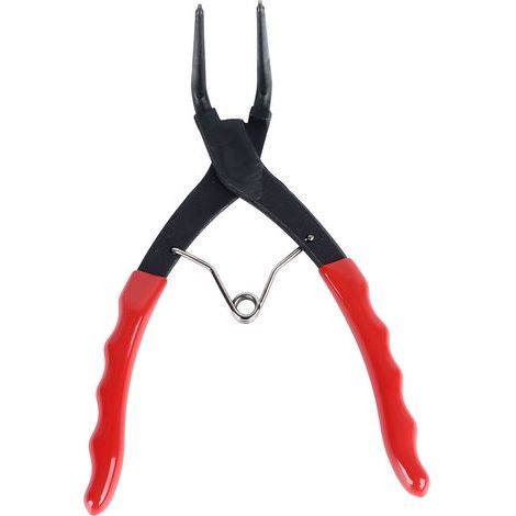 Pince à circlips robuste, courbée interne, longue de 90 degrés, 7 pouces, en acier au carbone, à ressort (1/5)