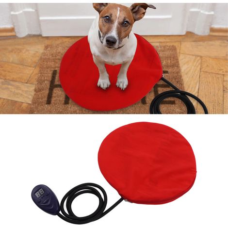 Elektrische Heizdecke für Hunde und Katzen, 100-240 V, 30 cm, rot, europäischer Standard. (1/5)