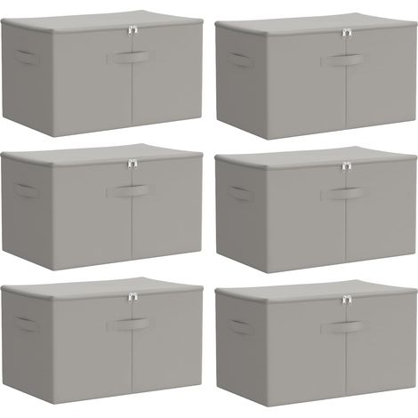Maison Exclusive - Scatola di Stoccaggio 6 pz Tessuto non tessuto 60 x 43 x 35 cm (1/5)