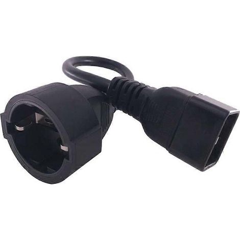 Cordon d'alimentation efficace IEC320 C20 vers prise UE pour onduleur Europe