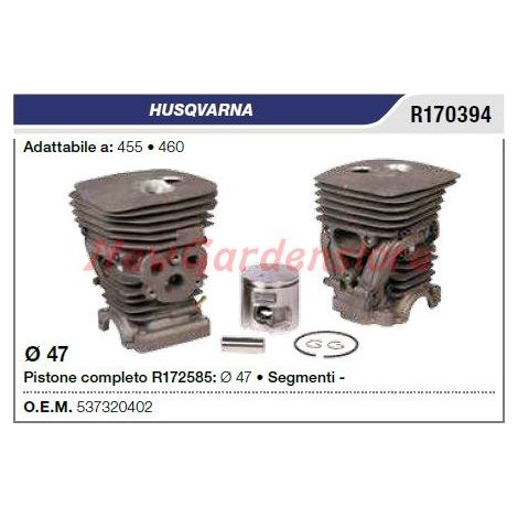 Pistón cilindro segmentos HUSQVARNA motosierra 455 460 R170394 537320402