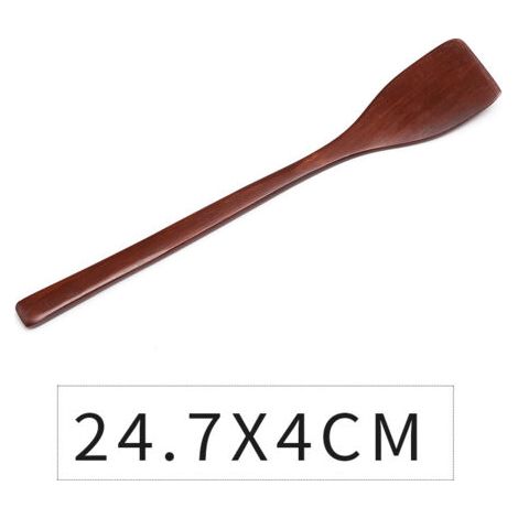 Spatule en bois avec revêtement antiadhésif Ustensile de cuisine (1/4)