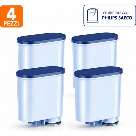Mutital 4 Filtri Acqua per Macchine da Caffè Philips e Saeco, Compatibili con AquaClean CA6903/10, CA6903/22 – Cartucce Filtranti di Ricambio (1/5)