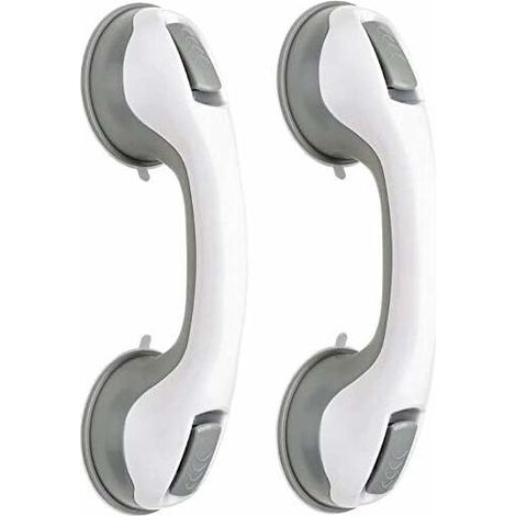 MINKUROW Barra De Agarre Con Ventosa - Mango De Soporte Para Baño - Agarre De Seguridad Portátil Con Soporte De Ventosa Y Liberación Rápida Para Baño, Niños Y Ancianos (2 Pcs) (1/5)