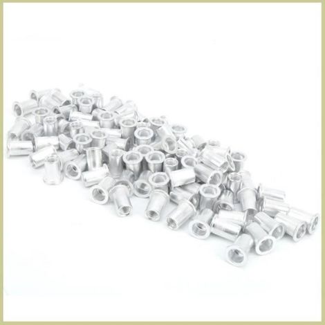 Tirez les écrous fascinants - - WJ-30045 - Aluminium galvanisé - Lot de 100 - M3 à M10 (1/4)