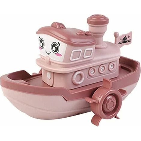 Bateau De Bain - Jouet À Remonter Sans Piles - Pour Baignoire Piscine Extérieure - Enfant Garçon Fille - 1 Pièce (1/5)