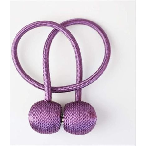 Embrasse Rideaux - Magnétique - Polyester - 49cm - Violet (1/4)