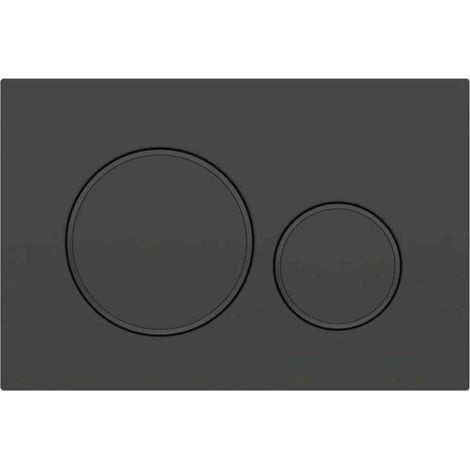 Pour Plaque de déclenchement Geberit Sigma20 pour rinçage double touche: noir mat laqué, revêtement facile à nettoyer, noir (115.882 (1/5)