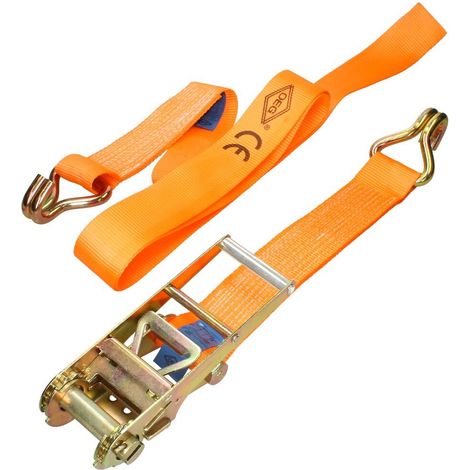 Sangle d'arrimage 2 éléments avec crochet double 4000 daN 4 m 75 mm