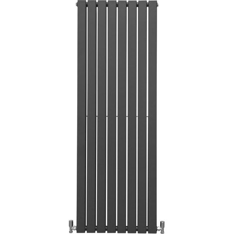 Radiatori Termosifoni in Acciaio Calorifero a Doppio Strato a Pannelli Piatti Riscaldamento Centralizzato Colonna Termosifone Orizzontale Radiatore a Parete - Grigio Antracite - 160 x 56 cm