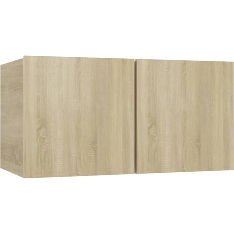 Maison Exclusive - TV-Hängeschrank Sonoma-Eiche 60x30x30 cm