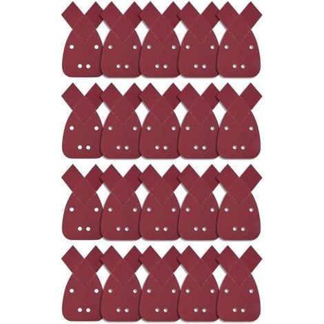 20 Pièces Feuilles Abrasives Triangles Feuilles de Ponçage 180 Grain Mouse Sanding Sheet Papier Abrasif pour Black and Decker Detail Palm Sander (1/5)