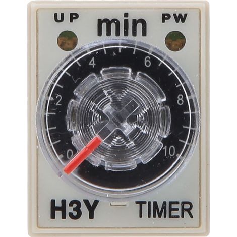 Relais temporisé H3Y-2 8 broches Appareils ménagers de haute précision Fournitures électriques 0-10 Minutes24VDC (1/5)