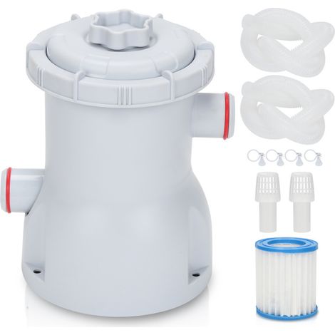 SWANEW Pompa filtro per piscina 1136 L/h 20W accessori 20Watt 19.5x14x14 cm (1/5)