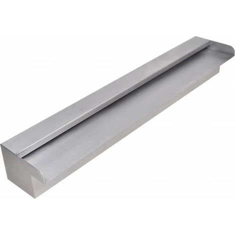 vidaXL Fuente cascada rectangular piscina acero inoxidable 60 cm (1/2)