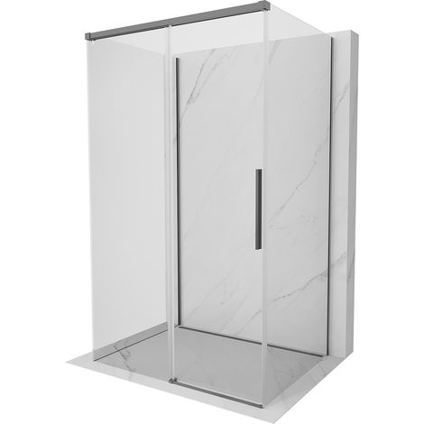 Mexen Rox-3S Duschkabine 3-seitig verschiebbar 100 x 120 cm, transparent, Gun Metal - 8C2-100-120-95-00-3S