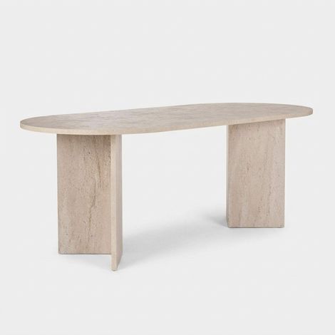 Moderner Esstisch aus Melamin 200x90 Sabella - Beige (1/5)