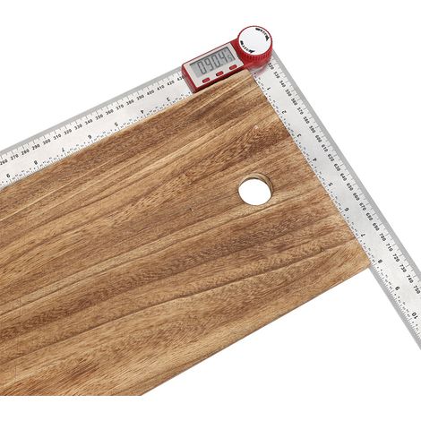 Digitales Lineal aus Edelstahl, elektronisches 360°-Messgerät zur Winkel- und Längenmessung von 0 bis 500 mm (1/5)