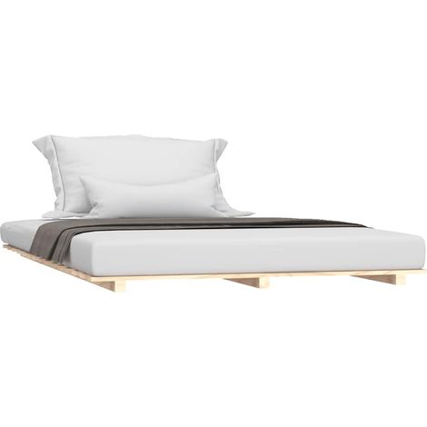 Estructura de cama madera maciza de pino 150x200 cm vidaXL
