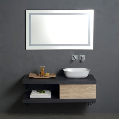 Badezimmermöbel Hängend 120 Cm Anthrazit-Top Und Design-Waschbecken  Valentina