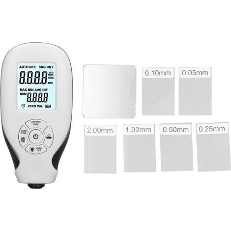 Coating thickness gauge, automotive paint counter for used car buyers, 0-2000um white measuring tool (1/5)