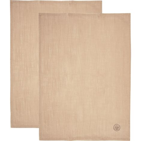 Küchentücher aus Baumwolle, beige, Küchenhandtuch-Set, 70 x 50 cm, 2-teilig