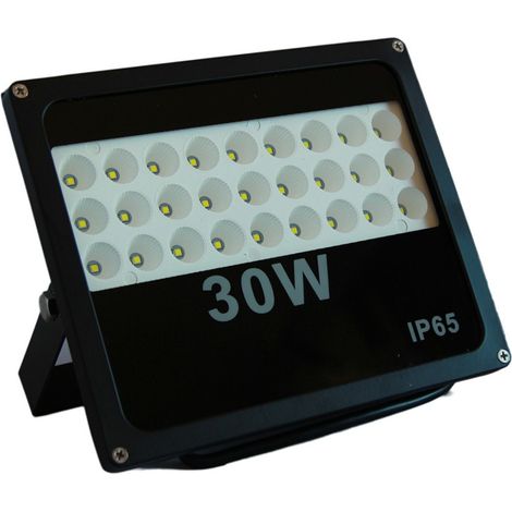 TrAdE Shop Traesio - Faro Proiettore Led Per Esterno A Aperto 10 30 50w Slim Spot Luce A Led Smd Ip65 -  30 Watt