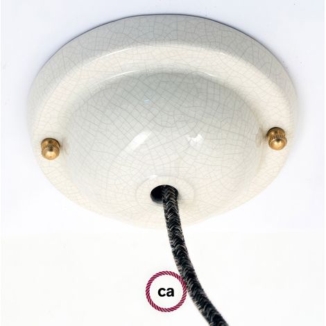 creative cables - Kit rosone in Ceramica Semplice - Effetto Craquelet