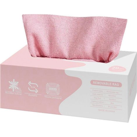 Chiffon en microfibre pour la cuisine - Serviettes de nettoyage réutilisables et multi-usages, séchage rapide, haute absorption d'eau et d'huile pour la maison et la voiture (rose) (1/5)