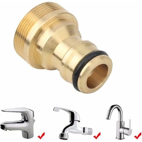 4pc Hose Mixer Tap Connector Adapter Water Pipe Joiner Universal Fitting Water Connectors MUMU (1/4)