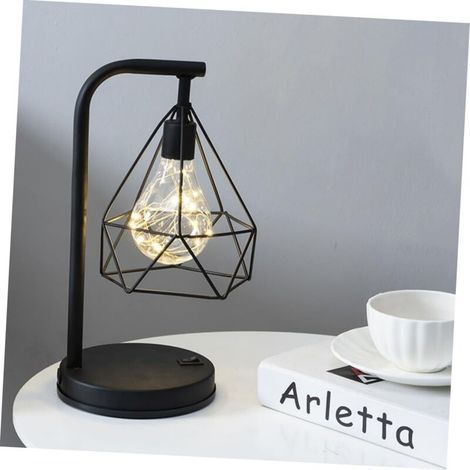 USB rechargeable LED table lamp, decorative ambient lamp design for home, creative Christmas night light, seven-byte function (1/4)