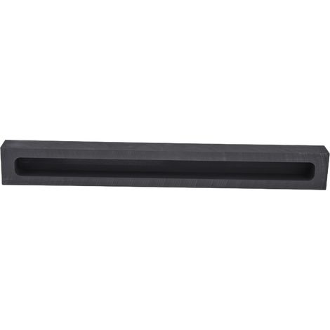 Rainure en graphite pour lingot métallique en bande : dimensions extérieures 250 × 30 × 20 mm, dimensions intérieures 230 × 15 × 15 mm (1/5)