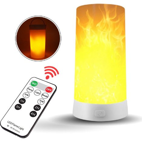 Lampe à flamme LED, suspension d'extérieur avec télécommande et 4 modes de flamme, effet bougie vacillante. (1/5)