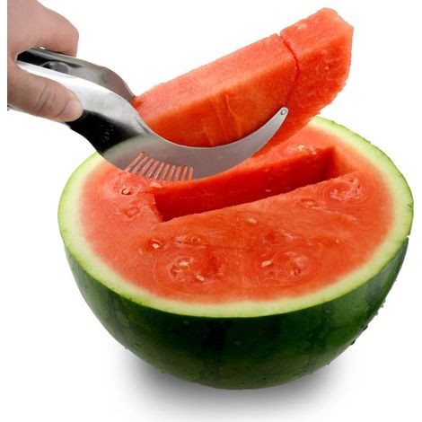 TrAdE Shop Traesio - Taglia Affetta E Servi Anguria Fetta Melone Cantalupo In Acciaio Inox - (1/3)