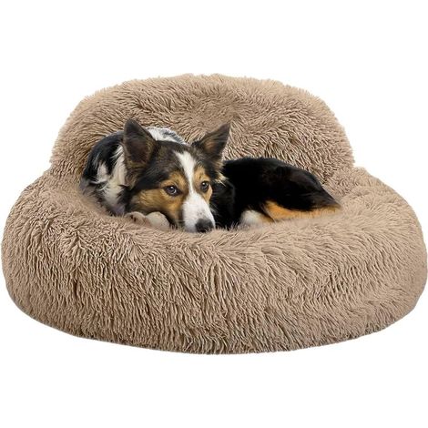 Lit Donut pour Chien, Lit Rond et Doux pour Chien, Canapé (1/5)
