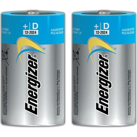 Blister de 2 piles alcalines D LR20 Advanced 1,5V (date 12/2027) ECO Advanced ENERGIZER 410426 (1/2)
