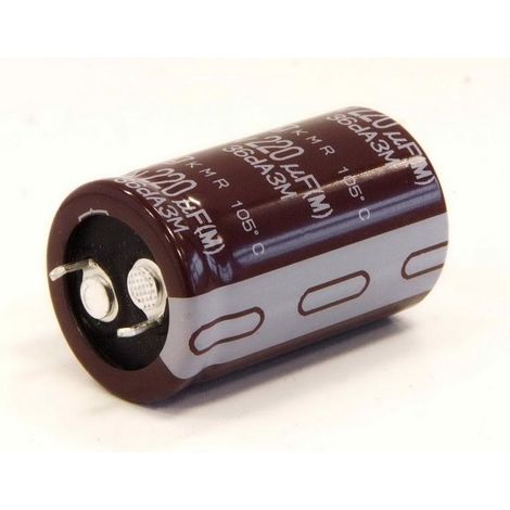 Condensador Electrolitico 220uF 400Vdc Medidas 30x35mm 2pin