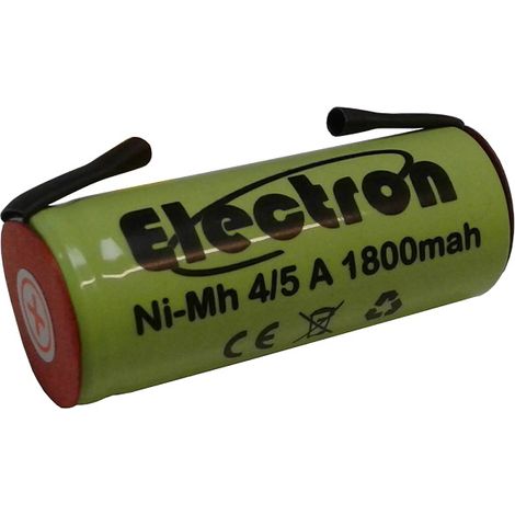 Batteria ricaricabile Ni-Mh 4/5A 1,2V 1800mAh con linguette a saldare