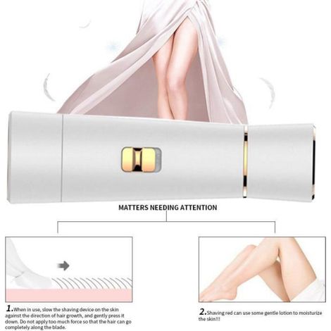 Épilateur électrique rasoir 4 en 1 - - Coupe-Soins - Tondeuse Femme - Brosse D’Exfoliation - Cadeau (1/4)