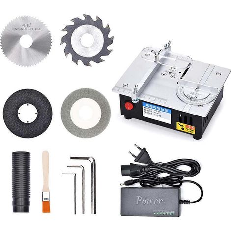 Scie à table électrique pour bricolage, modélisme et loisirs créatifs, outil de coupe, prise UE, comme illustré (1/5)