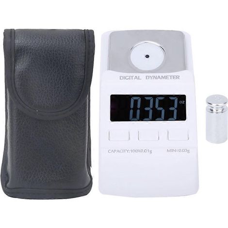 Tragbarer Plattenspieler mit 100 g/0,01 g, digitalem LCD-Display, Nadelkraftskala und Manometer (1/4)