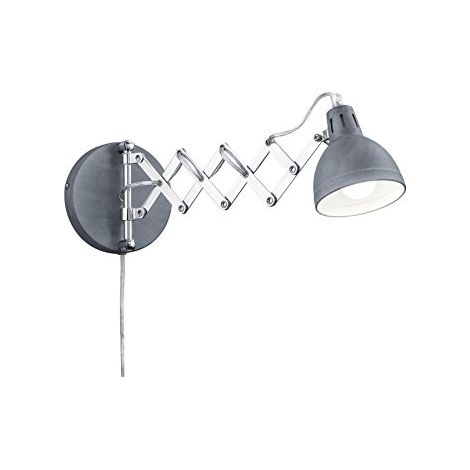 Applique da parete Scissor RL grigia metallo E14 1L (1/3)
