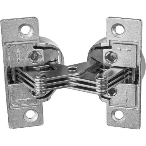Charnière de Meubles à Vis - GS 45 Charnière pour 45° Onglet Angle D'Ouverture 135° Acier Nickelé 1 Pièce - Charnière de Rabadengyank (1/4)