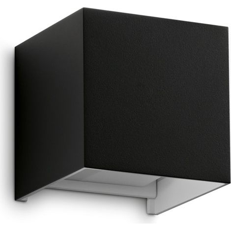 Ideal Lux ATOM Applique murale extérieure 10 cm, éclairage haut/bas, noire, 2 LED 1200 lm 4000 K, IP54 (1/2)