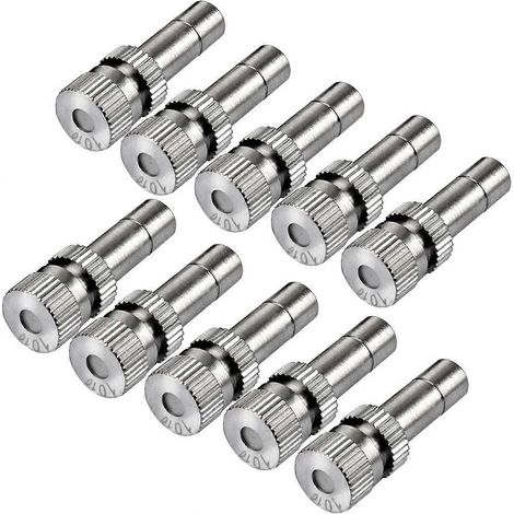 Lot de 10 buses de brumisation basse pression en laiton (0,1 mm) pour systèmes de refroidissement et brumisateur d'humidification (1/5)