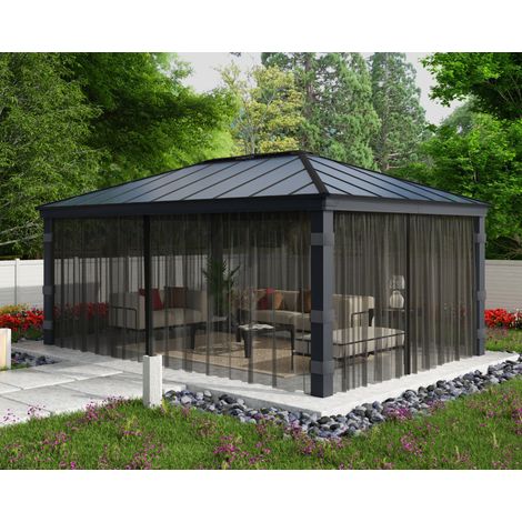 Canopia  set de mosquitero para Dallas  6.1 X4.3 m Cenador Negro (1/5)