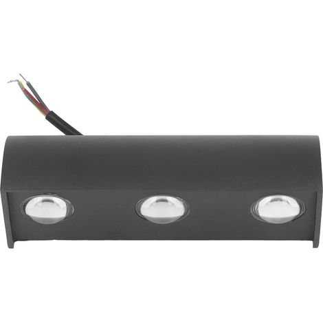Appliques murales LED 3 LED 3W sans éblouissement, lumière douce et chaude, étanches IP65, boîtier en aluminium durable, design moderne pour extérieur (1/5)